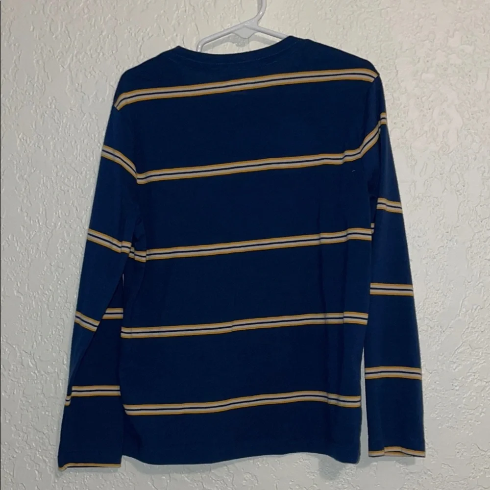 Old Navy Kids Striped Tee - Blue and Yellow - Picture 2 of 4